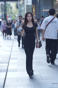 【精选街拍】Vol.3513 黑色紧身装 [86P-834MB]