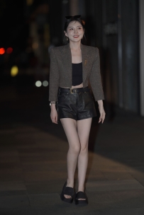 【精选街拍】Vol.3525 魅力皮短裤 [85P-1.12GB]